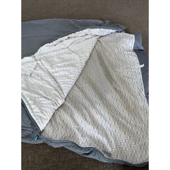 Beddy’s Twin Modern Gray Minky Zipper Bedding Set Comforter Dorm RV CLEAN - Picture 3 of 9